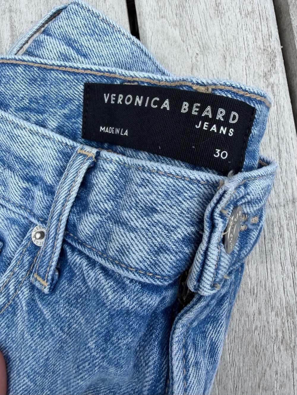 Veronica Beard Women’s Light Blue Jeans - Carly Kick Flare High-Rise